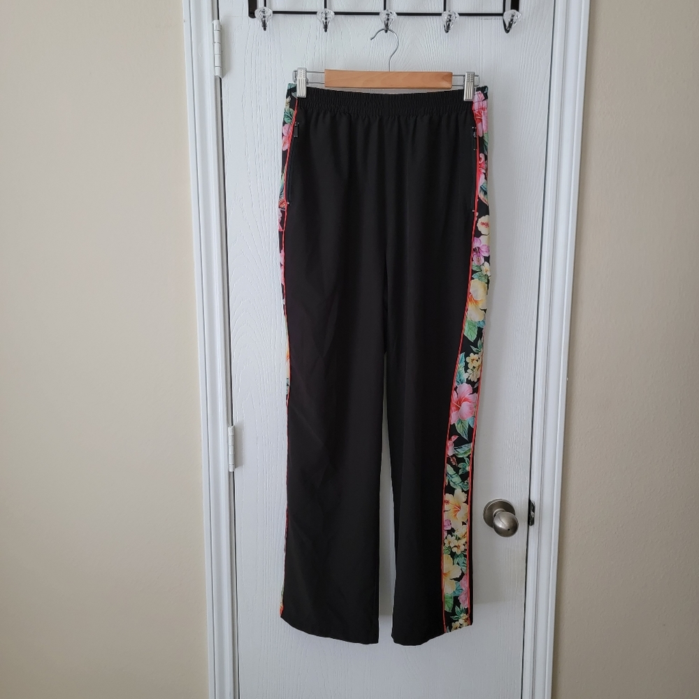 Boston Proper Floral Stripe Pants